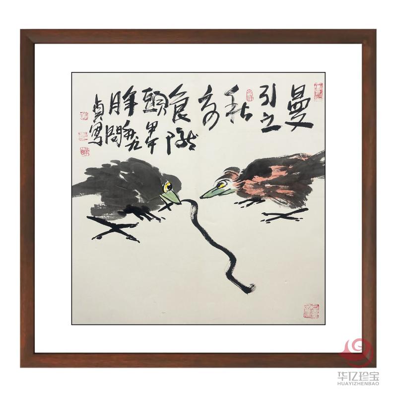 姜国华4平尺花鸟作品《曼引之秋》