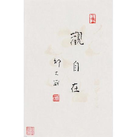 邵大箴书法作品《观自在》