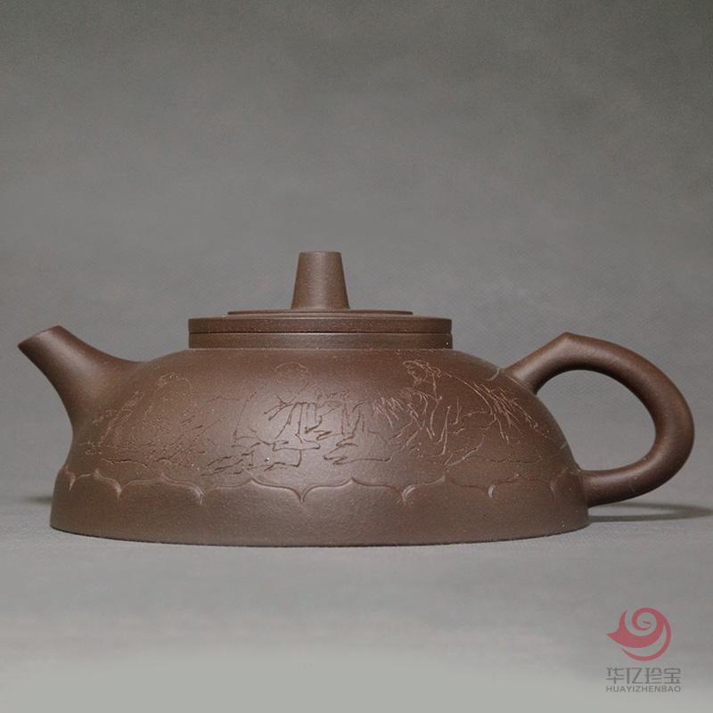 中国工艺美术大师李昌鸿 婉莲 拼紫泥520cc
