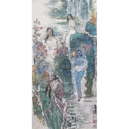 易洪斌书画作品《春醒》