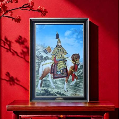 江山永固乾隆御览图瓷板画