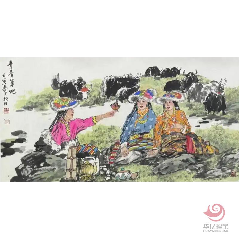 青青草地-青海水墨画家杨明作品