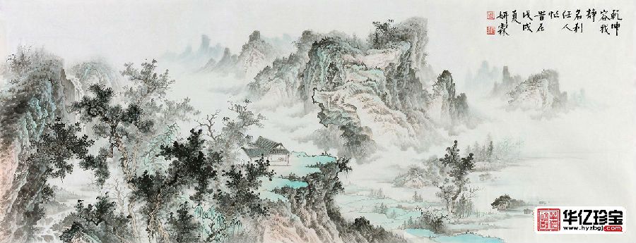 国画shouc精品 李佩锦新作《乾坤容我静 名利任人忙》