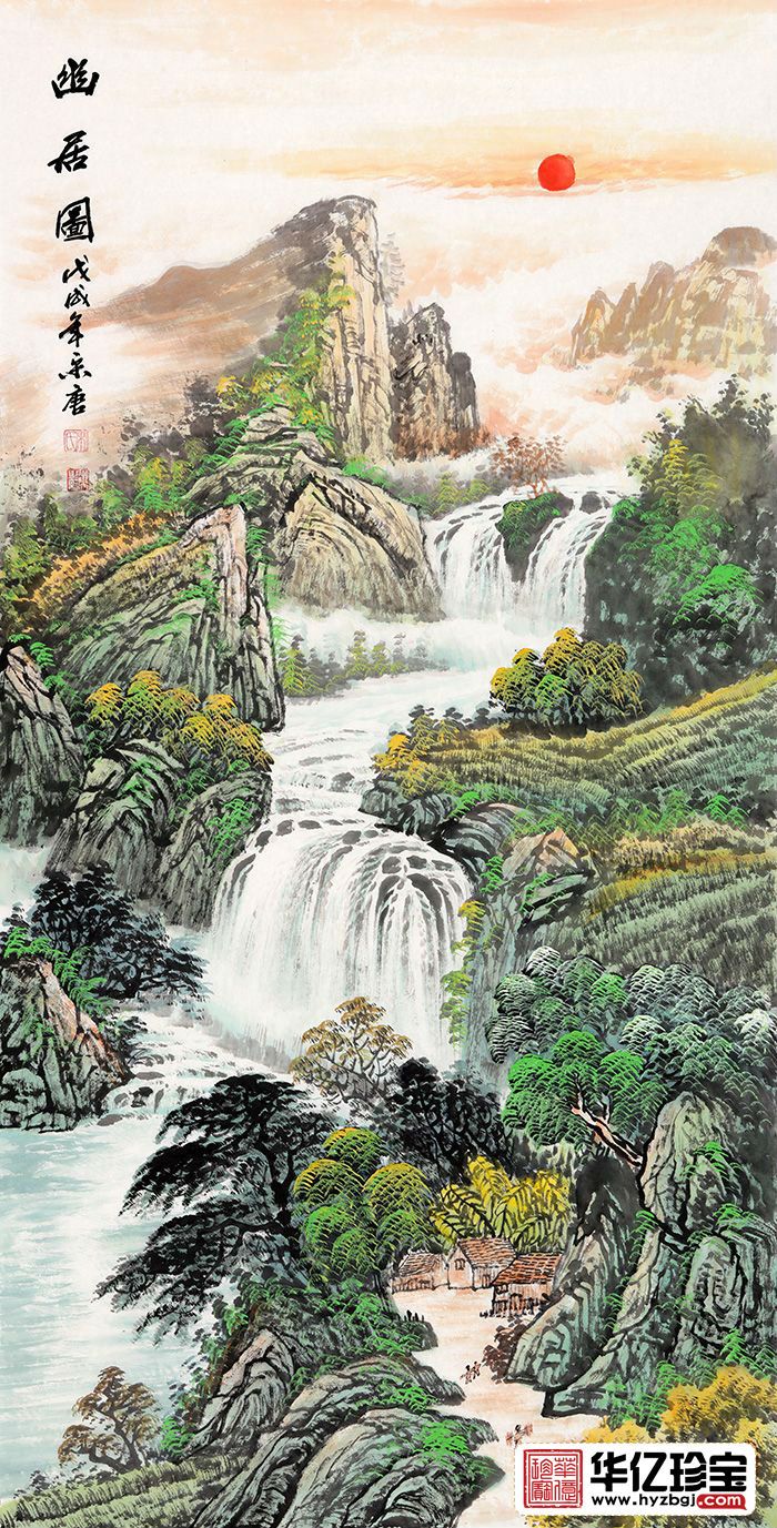 必备风水画 宋唐ZUI新力作竖幅山水画《幽居图》