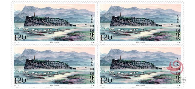 2019-15《鄱阳湖》特种邮票 四方连