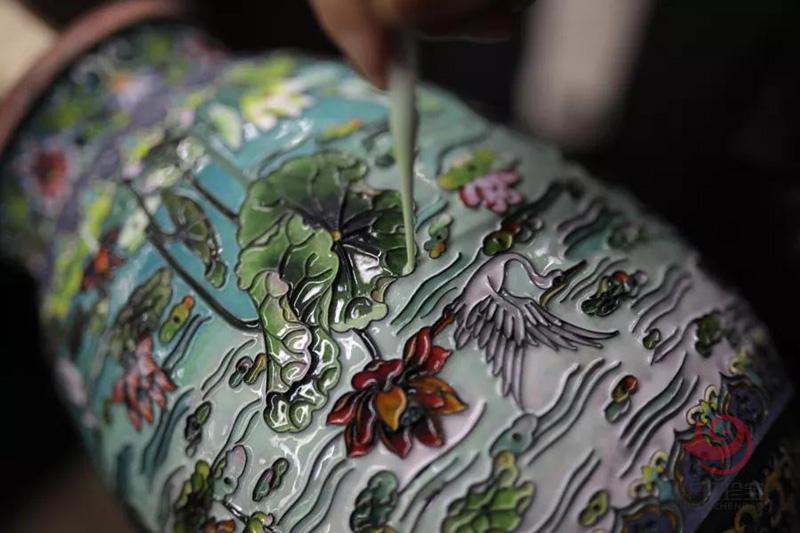 张同禄景泰蓝《合美万家》