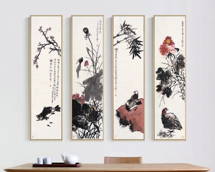 潘锡林《四条屏》