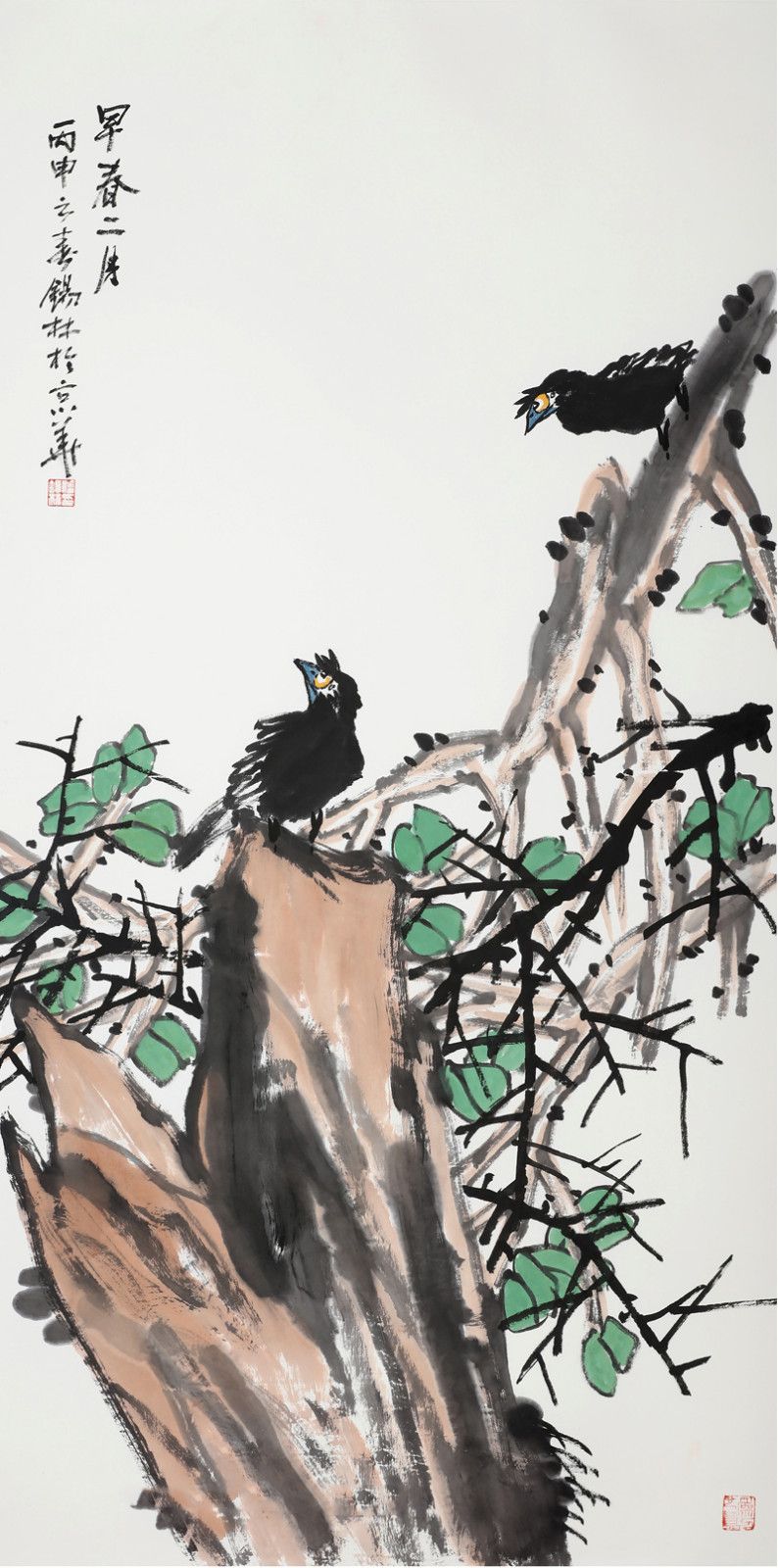 潘锡林《早春二月》68×137cm