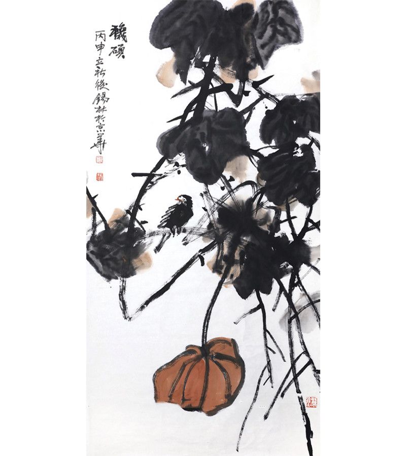 潘锡林《秋硕》68×138cm