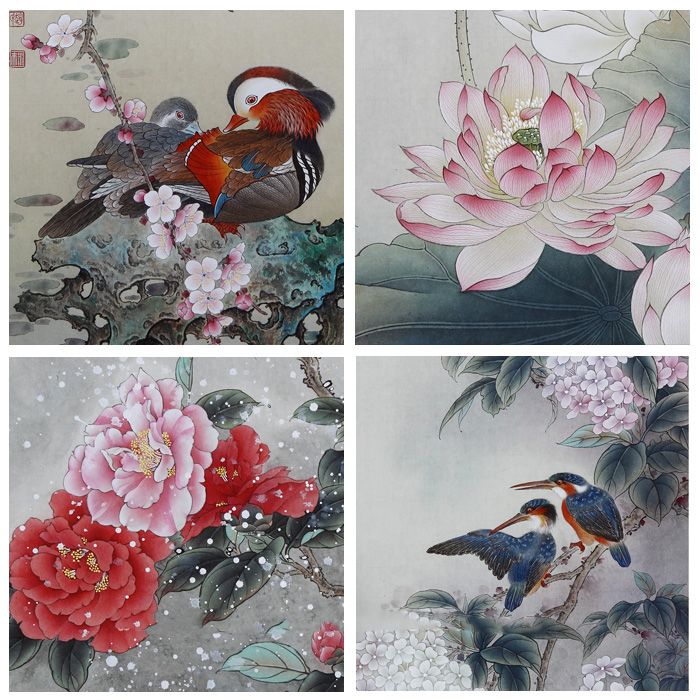 赵永夫《春和景明》四条屏