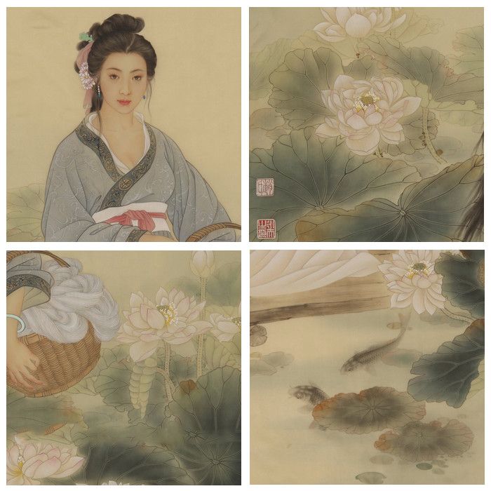 赵永夫《西施浣纱》98x160cm