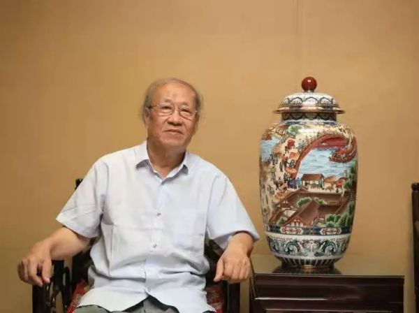 《清明上河图》景泰蓝大罐  戴嘉林大师创作