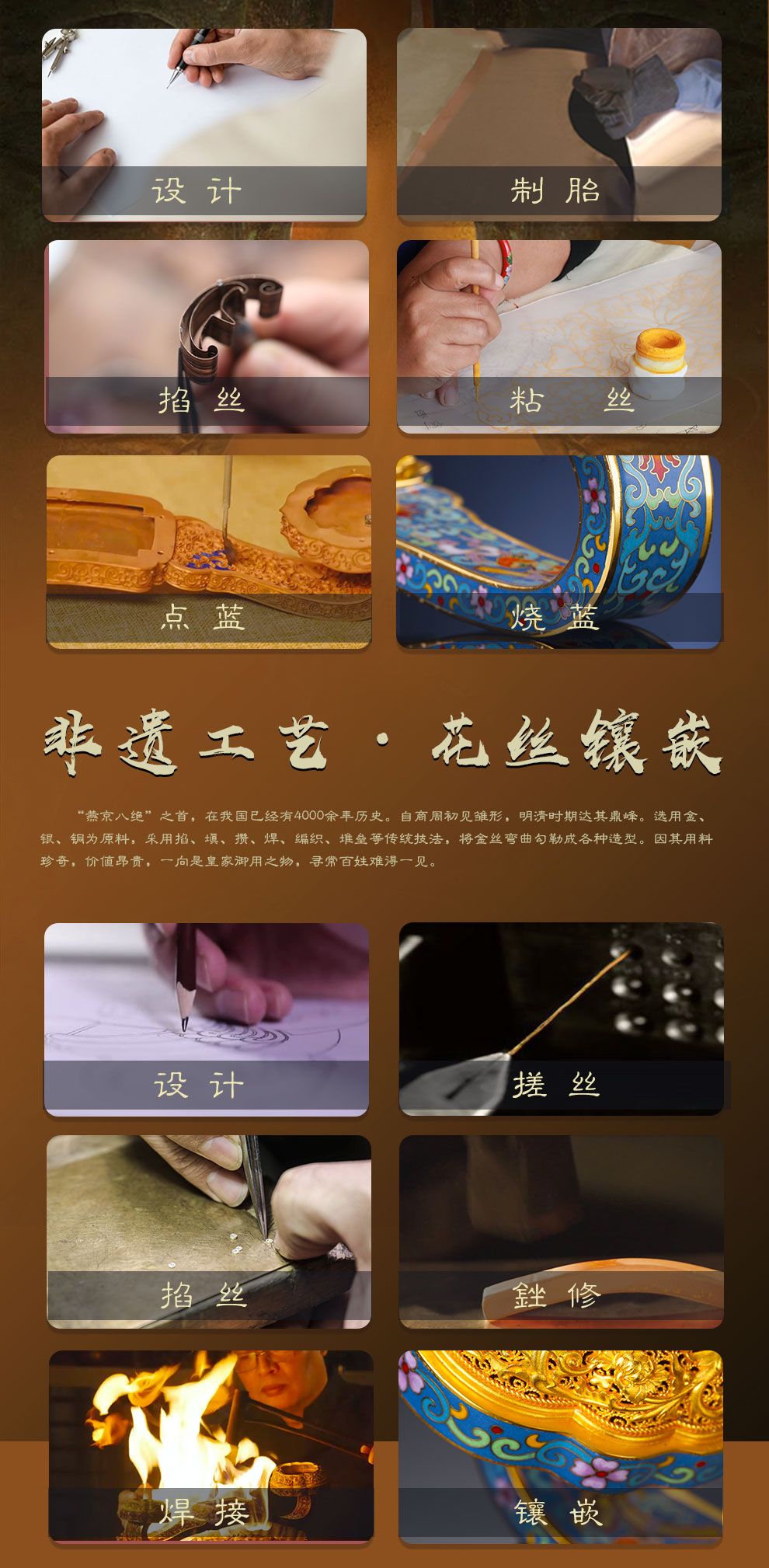 《盛世鸿福如意典藏版》景泰蓝雕漆花丝玉雕 四位国大师联合创作