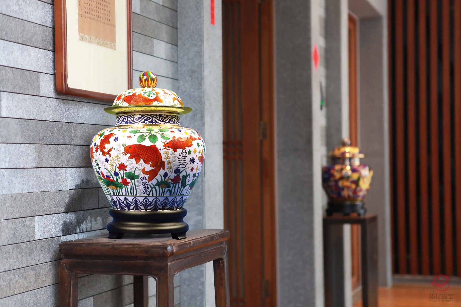 中G工艺美术大师 戴嘉林景泰蓝《金玉满堂》财富罐 中G工艺美术大师 戴嘉林景泰蓝《金玉满堂》财富罐
