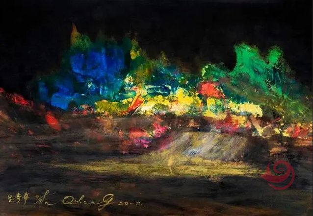 中G国宾礼推荐艺术家安奇帮油画作品1