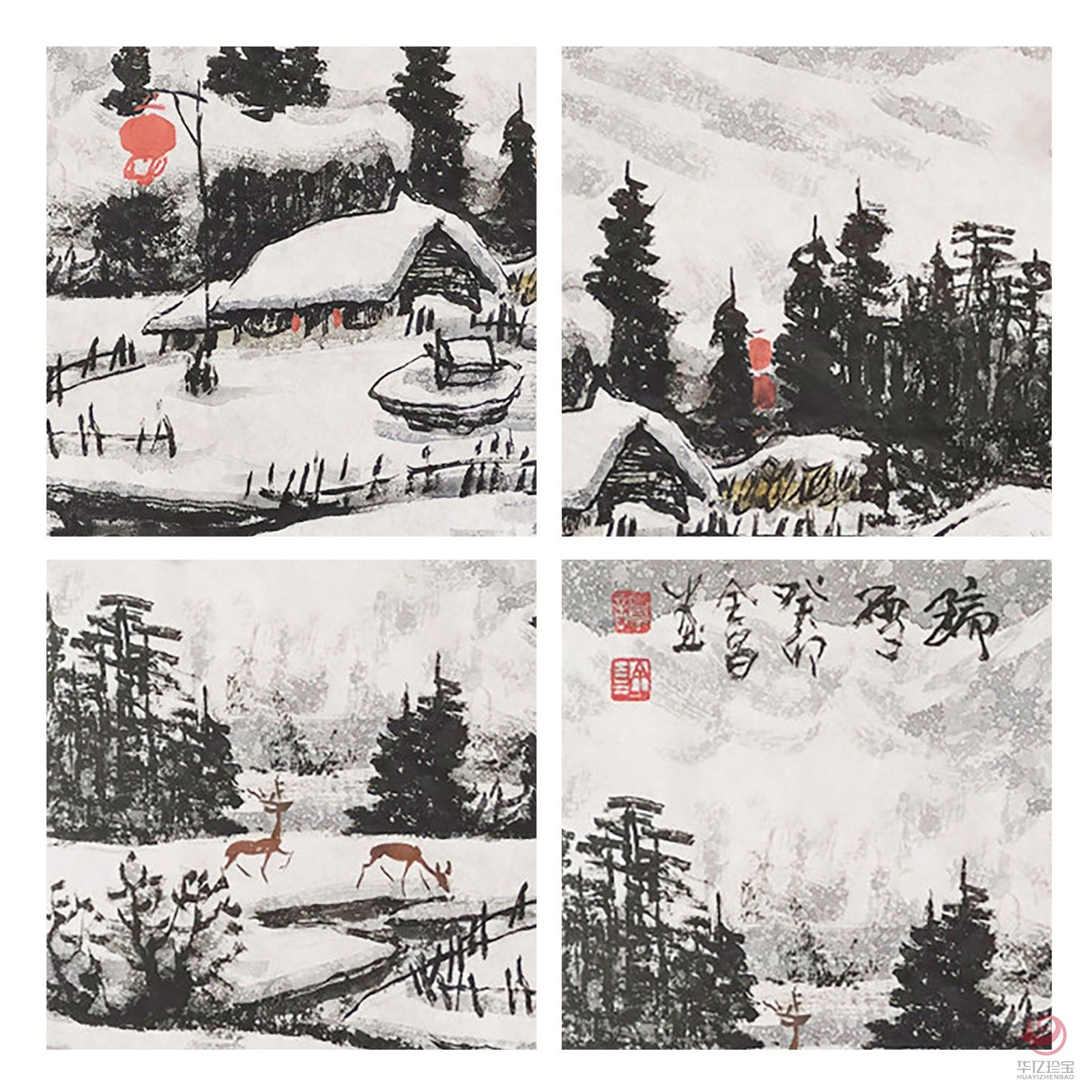 谭全昌3平尺作品《瑞雪》