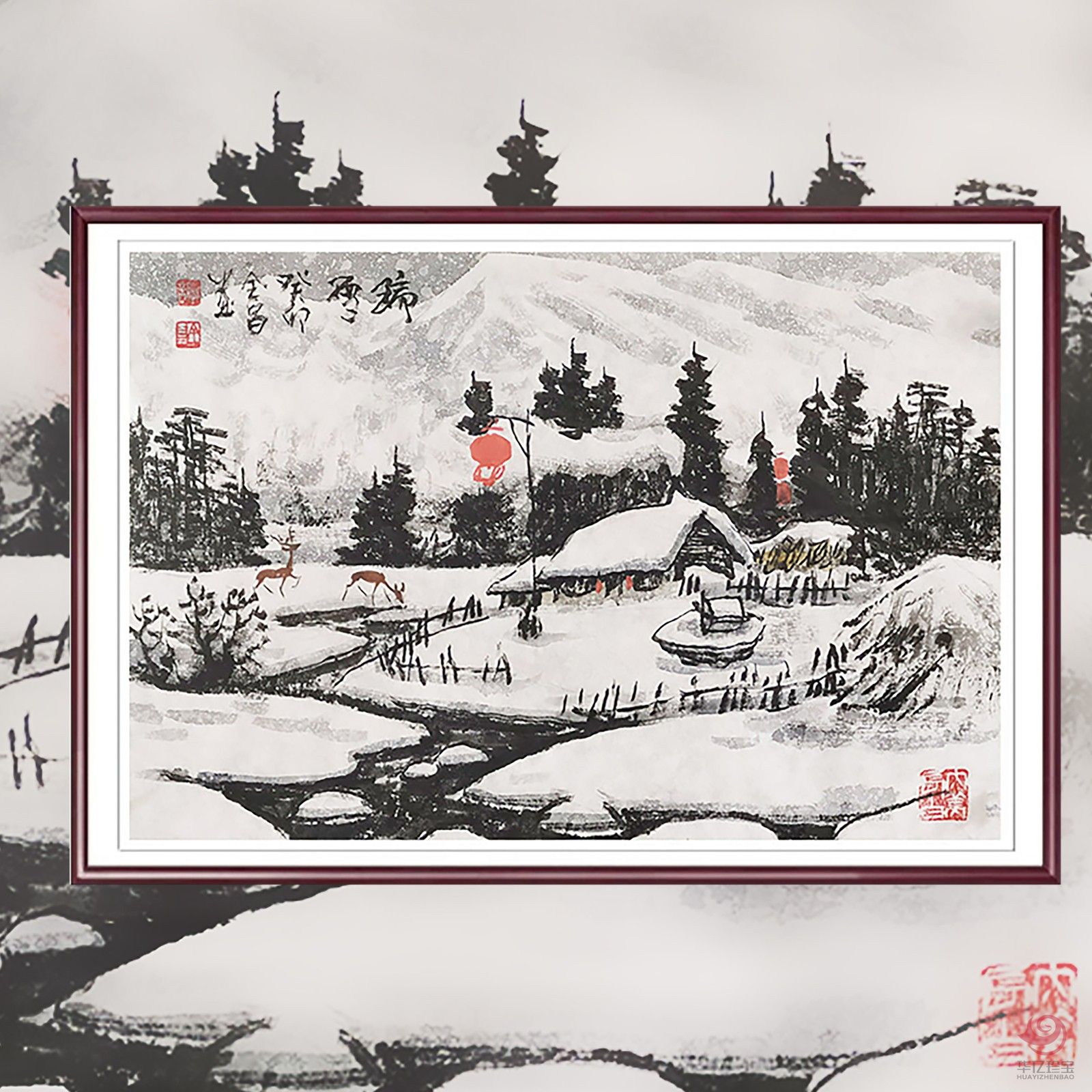 谭全昌3平尺作品《瑞雪》