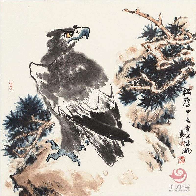 姜成楠4平尺动物作品《远望》