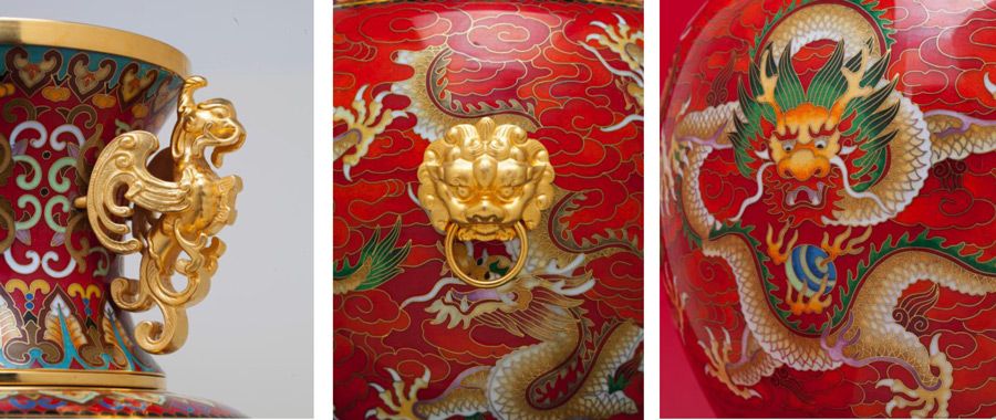《龙腾盛世转运尊》景泰蓝 珍藏版
