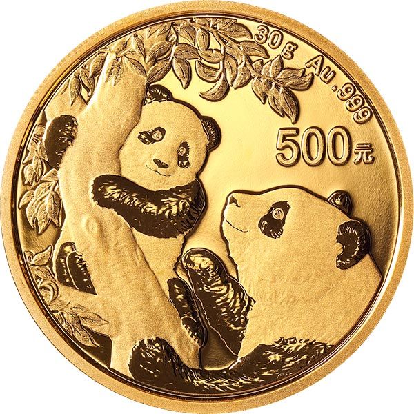 2021年熊猫金银纪念币   30g圆形金质纪念币